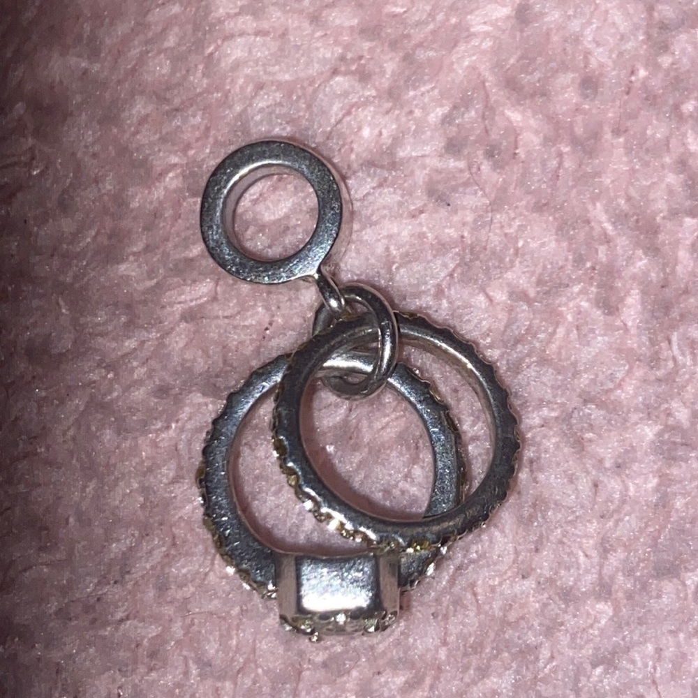 Sterling Silver Retired Wedding rings ring 💍 charm RETIRED!